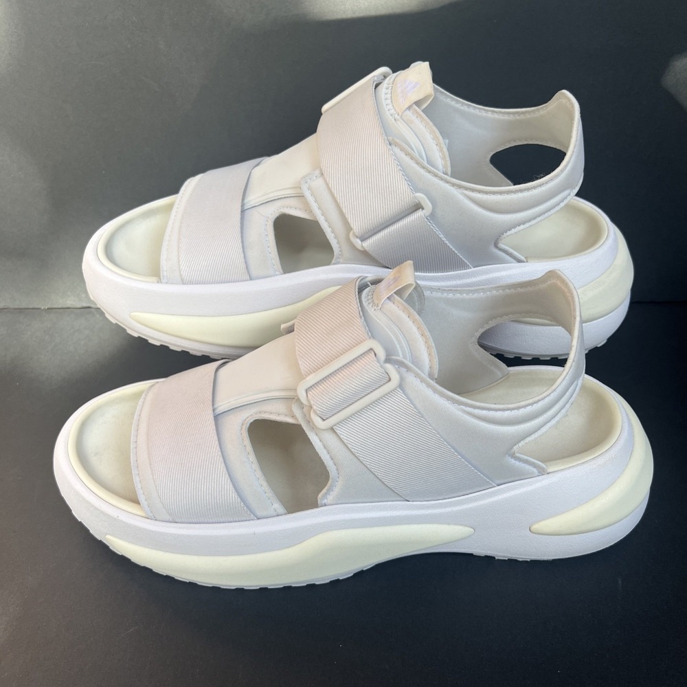 Adidas womens sportswear MEHANA SANDALS Size 11 dash gray white  IF8183